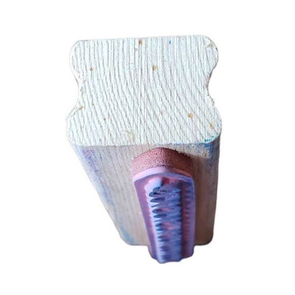 Valentine Love XO Words Craftsmart Border Wood Mounted Rubber Stamp - Picture 7 of 8